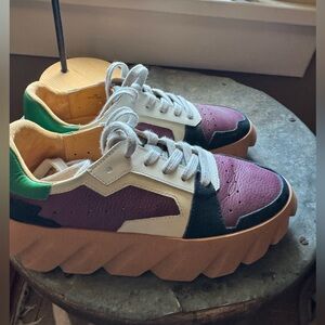 4ccccees Sneakers blue, maroon, white and green EU 38   US 7.5